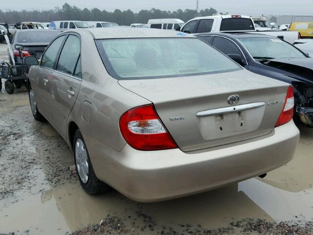 4T1BE32K93U749804 - 2003 TOYOTA CAMRY LE BEIGE photo 3