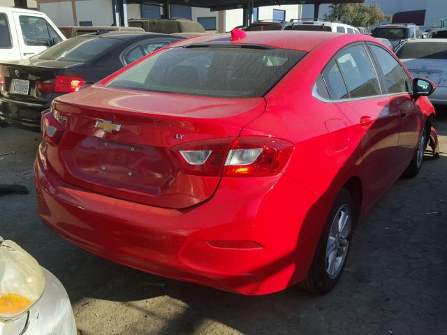 1G1BE5SMXG7278762 - 2016 CHEVROLET CRUZE LT RED photo 4