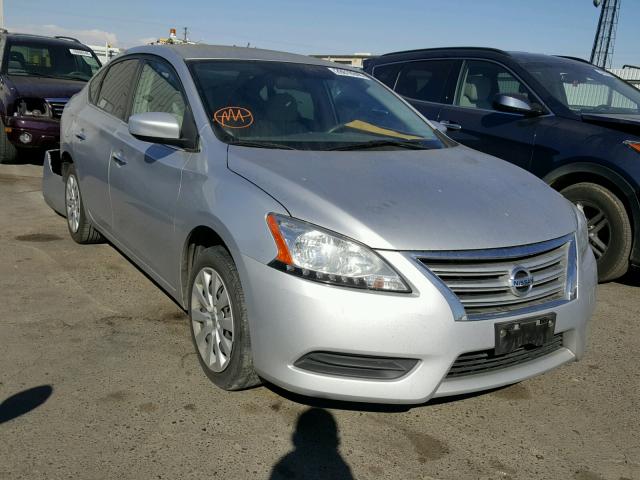3N1AB7APXDL707976 - 2013 NISSAN SENTRA S SILVER photo 1