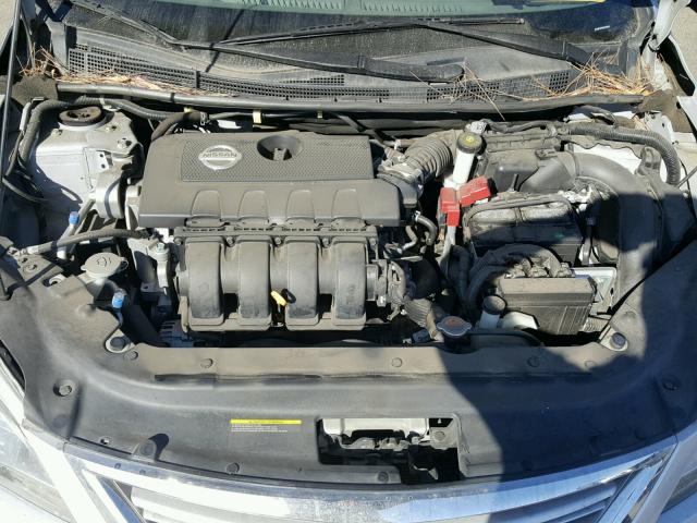 3N1AB7APXDL707976 - 2013 NISSAN SENTRA S SILVER photo 7