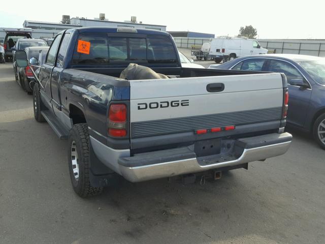 1B7KC2366YJ134612 - 2000 DODGE RAM 2500 BLUE photo 3