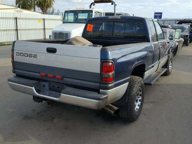 1B7KC2366YJ134612 - 2000 DODGE RAM 2500 BLUE photo 4