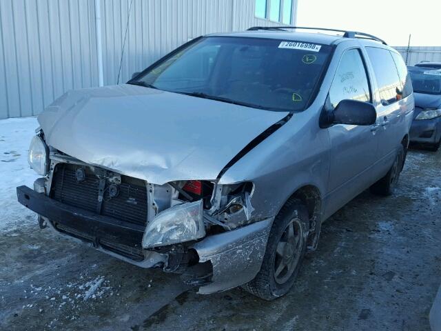 4T3ZF13C71U408574 - 2001 TOYOTA SIENNA LE SILVER photo 2