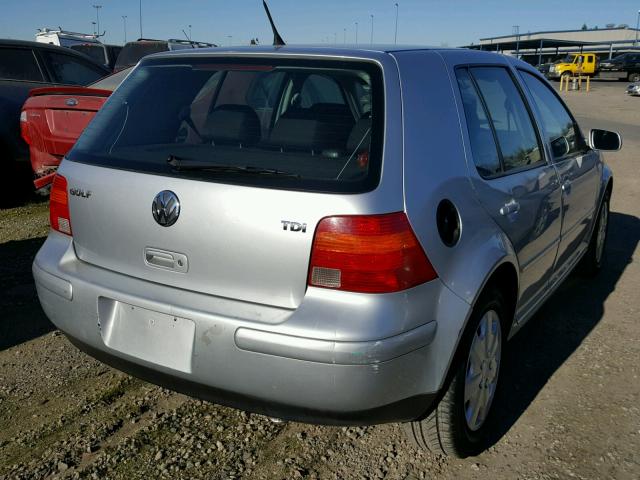 9BWFP61J034079026 - 2003 VOLKSWAGEN GOLF GL TD SILVER photo 4