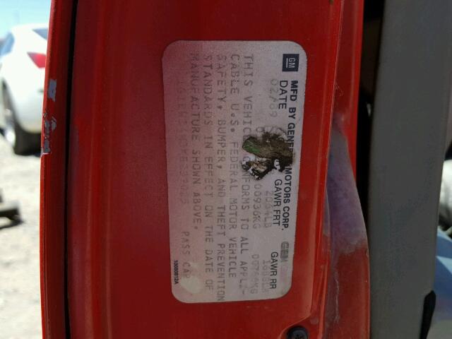 1G1LW14W3KE232025 - 1989 CHEVROLET BERETTA GT RED photo 10