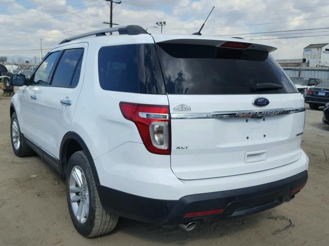 1FM5K7D81FGC62632 - 2015 FORD EXPLORER X WHITE photo 3