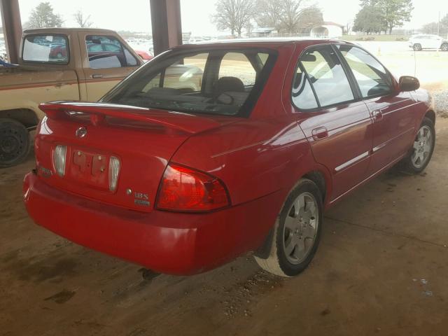 3N1CB51D46L489264 - 2006 NISSAN SENTRA 1.8 RED photo 4