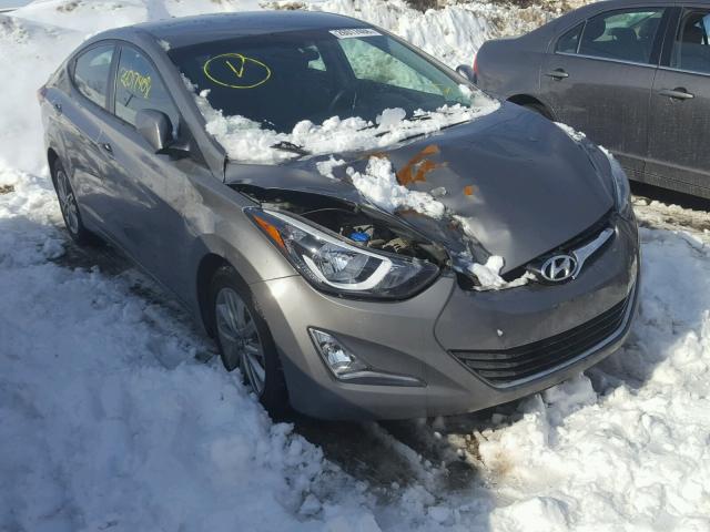 5NPDH4AE8EH493562 - 2014 HYUNDAI ELANTRA SE GRAY photo 1