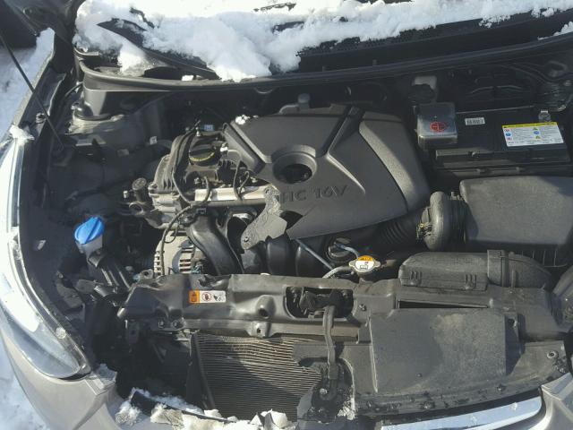 5NPDH4AE8EH493562 - 2014 HYUNDAI ELANTRA SE GRAY photo 7