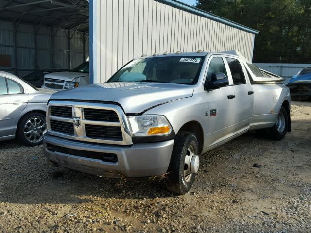 3D73M4CL9AG136600 - 2010 DODGE RAM 3500 SILVER photo 2