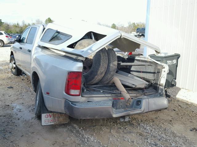 3D73M4CL9AG136600 - 2010 DODGE RAM 3500 SILVER photo 3