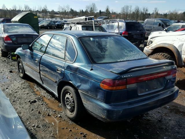 4S3BD6350S9217781 - 1995 SUBARU LEGACY L GREEN photo 3