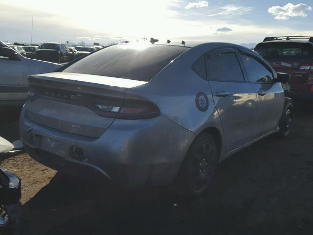 1C3CDFAA8ED768647 - 2014 DODGE DART SE SILVER photo 4