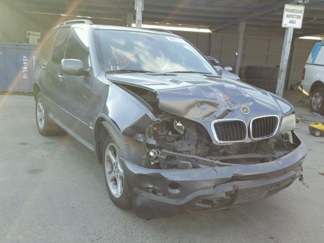 5UXFA53553LP27082 - 2003 BMW X5 3.0I BLUE photo 1