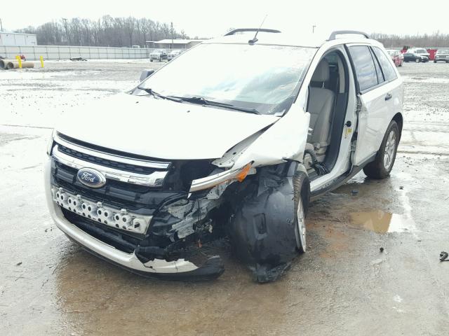 2FMDK3GC2BBA63384 - 2011 FORD EDGE SE WHITE photo 2