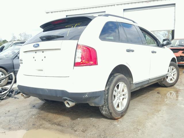 2FMDK3GC2BBA63384 - 2011 FORD EDGE SE WHITE photo 4