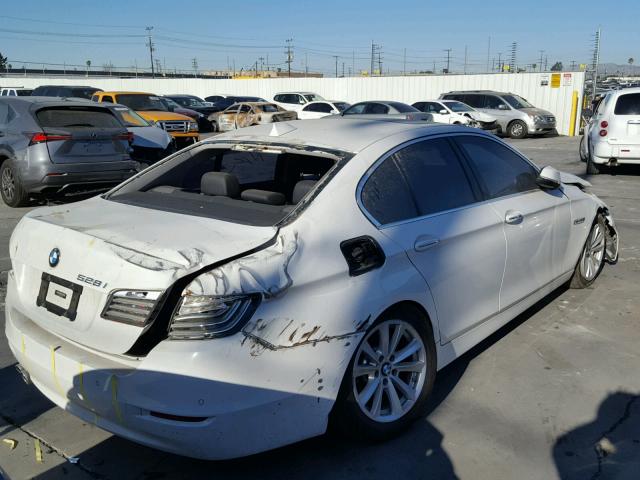 WBA5A5C55FD518465 - 2015 BMW 528 I WHITE photo 4