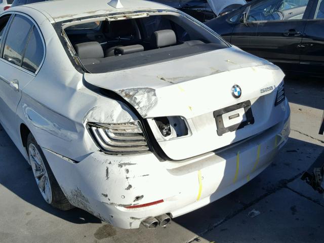 WBA5A5C55FD518465 - 2015 BMW 528 I WHITE photo 9