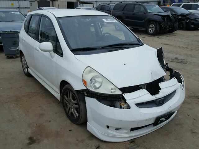 JHMGD38607S046292 - 2007 HONDA FIT S WHITE photo 1