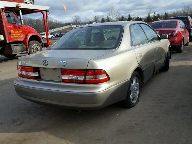 JT8BF28G2Y5090897 - 2000 LEXUS ES 300 TAN photo 4