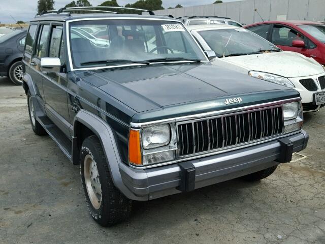 1J4FJ58S7NL231987 - 1992 JEEP CHEROKEE L GREEN photo 1