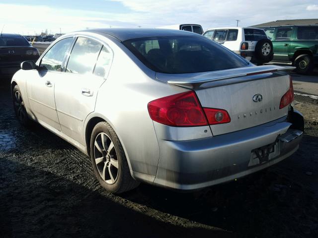 JNKCV51F95M306269 - 2005 INFINITI G35 SILVER photo 3