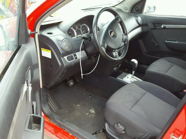KL1TD5DEXAB047487 - 2010 CHEVROLET AVEO LS 红色 照片 9