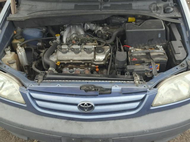 4T3ZF13C43U524821 - 2003 TOYOTA SIENNA LE BLUE photo 7