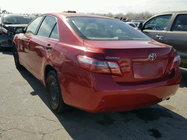 4T1BE46K77U073536 - 2007 TOYOTA CAMRY NEW BURGUNDY photo 3