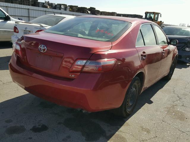 4T1BE46K77U073536 - 2007 TOYOTA CAMRY NEW BURGUNDY photo 4