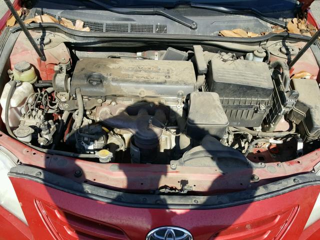 4T1BE46K77U073536 - 2007 TOYOTA CAMRY NEW BURGUNDY photo 7