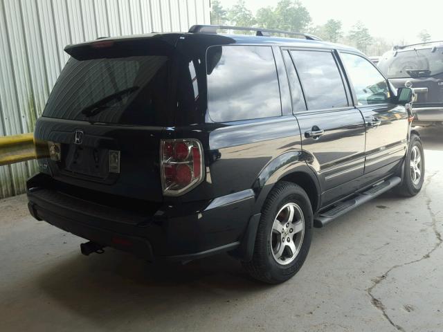 5FNYF28546B036362 - 2006 HONDA PILOT EX BLACK photo 4