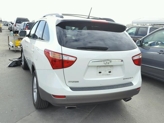 KM8NU13C38U035525 - 2008 HYUNDAI VERACRUZ G WHITE photo 3