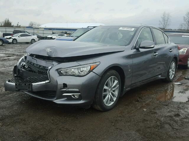 JN1BV7AR7FM416972 - 2015 INFINITI Q50 BASE GRAY photo 2