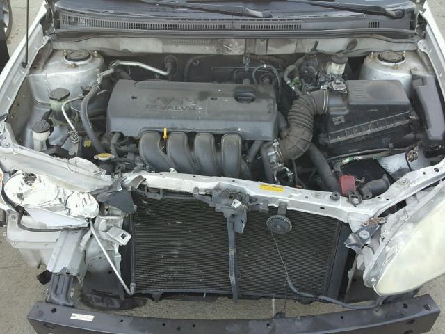 JTDBR32E552058786 - 2005 TOYOTA COROLLA CE SILVER photo 7