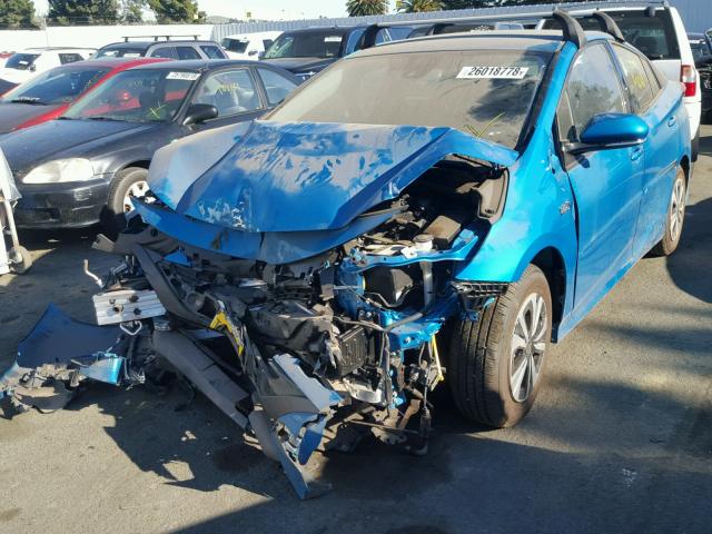 JTDKARFP5H3047971 - 2017 TOYOTA PRIUS PRIM ლურჯი ფოტო 2