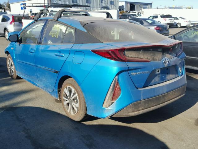 JTDKARFP5H3047971 - 2017 TOYOTA PRIUS PRIM ლურჯი ფოტო 3
