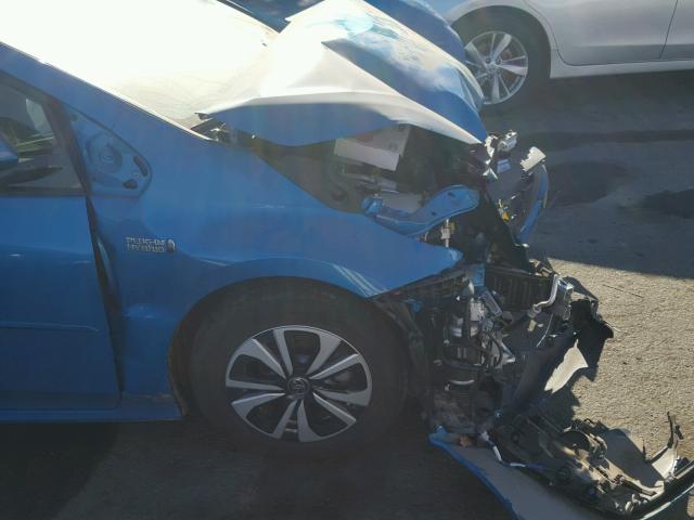 JTDKARFP5H3047971 - 2017 TOYOTA PRIUS PRIM ლურჯი ფოტო 9