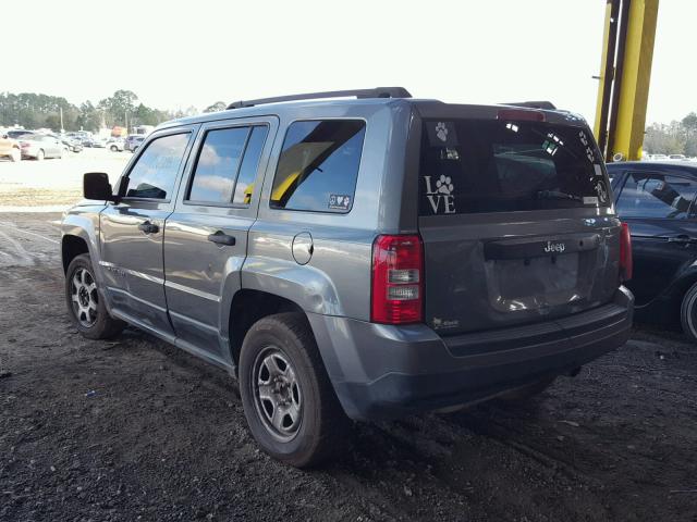 1J4NT1GB0BD213837 - 2011 JEEP PATRIOT SP GRAY photo 3