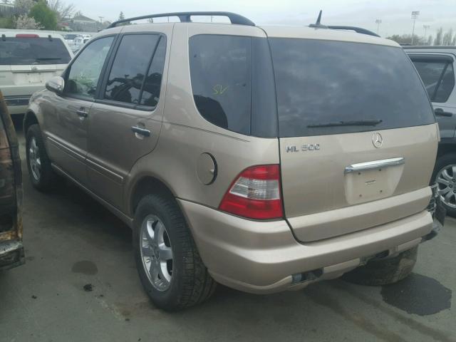 4JGAB75E22A301289 - 2002 MERCEDES-BENZ ML 500 BEIGE photo 3