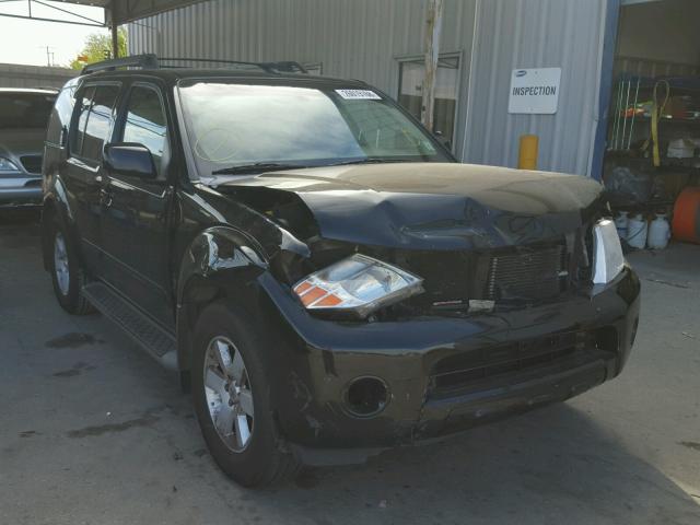 5N1AR18U88C630605 - 2008 NISSAN PATHFINDER BLACK photo 1