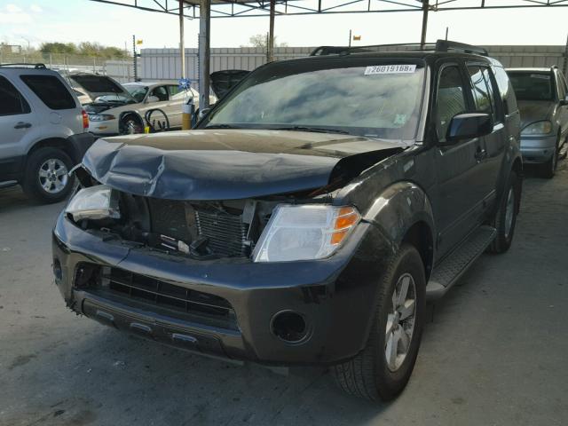 5N1AR18U88C630605 - 2008 NISSAN PATHFINDER BLACK photo 2