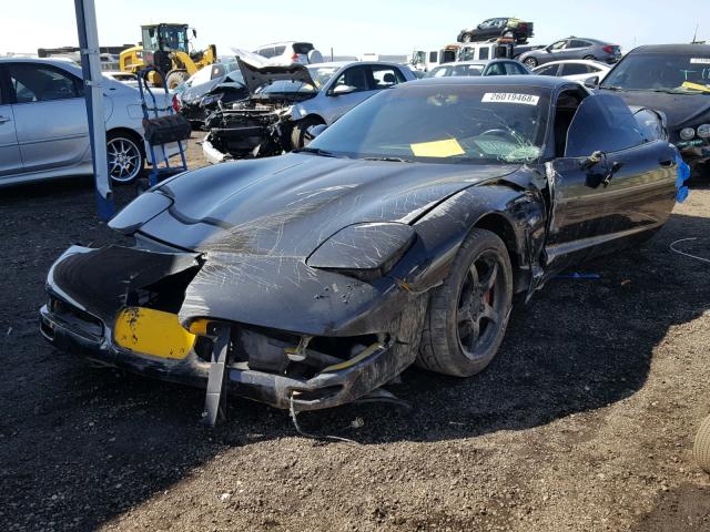 1G1YY12S835107717 - 2003 CHEVROLET CORVETTE Z BLACK photo 2