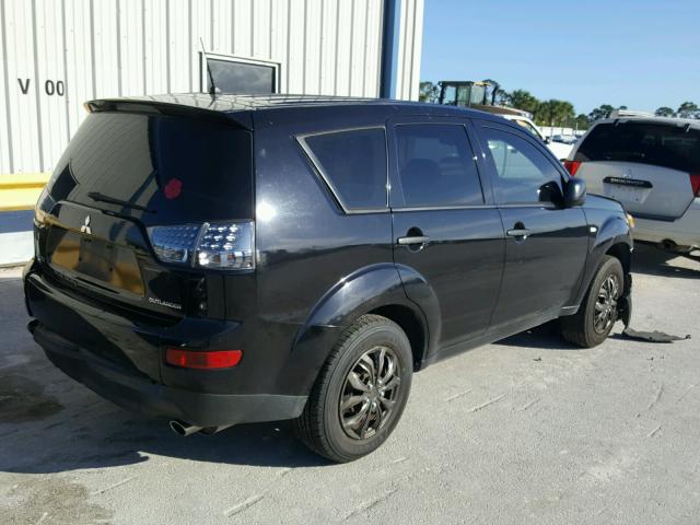 JA4LS21W58Z016881 - 2008 MITSUBISHI OUTLANDER BLACK photo 4