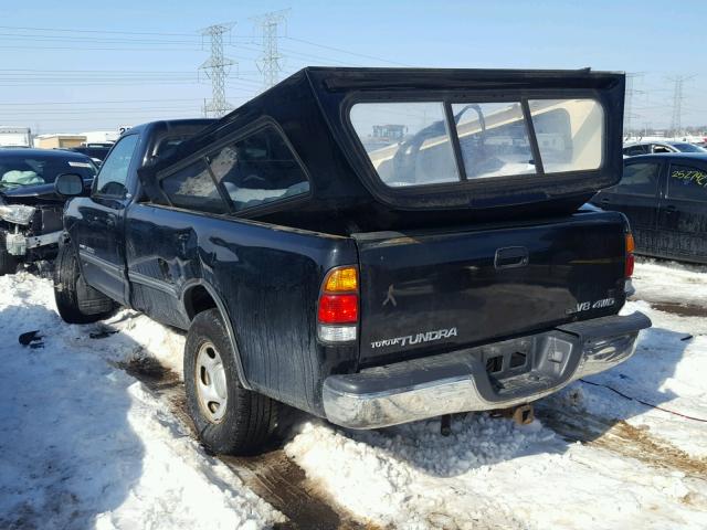 5TBKT44194S452874 - 2004 TOYOTA TUNDRA SR5 BLACK photo 3