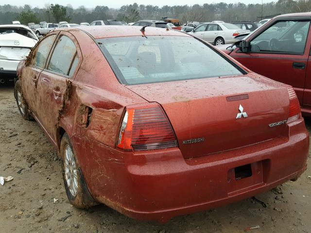 4A3AB36F78E022696 - 2008 MITSUBISHI GALANT ES MAROON photo 3