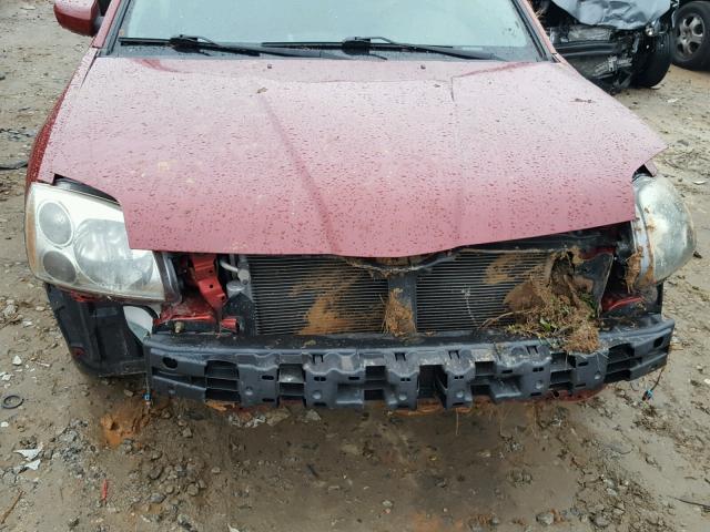 4A3AB36F78E022696 - 2008 MITSUBISHI GALANT ES MAROON photo 9