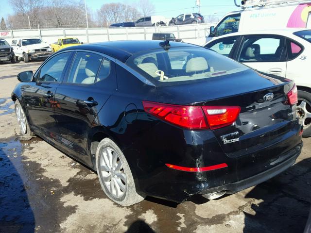 5XXGN4A77EG327911 - 2014 KIA OPTIMA EX BLACK photo 3