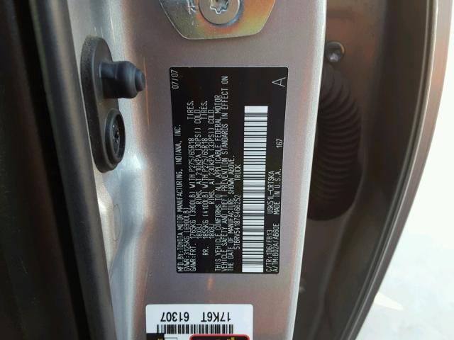 5TBRV54187S466252 - 2007 TOYOTA TUNDRA DOU SILVER photo 10