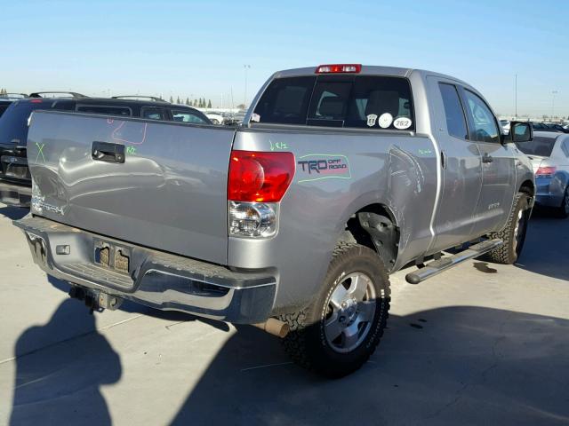 5TBRV54187S466252 - 2007 TOYOTA TUNDRA DOU SILVER photo 4